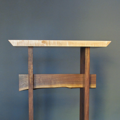 modern standing desk, wood desk for home office - custom furniture design by Mokuzai Furniture